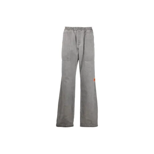 HERON PRESTON Knitted Sweatpants Men Gray