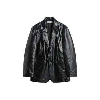 OUR LEGACY Single-breasted Leather Blazer