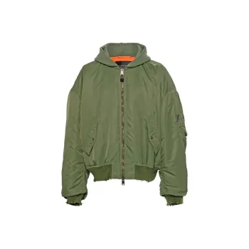Balenciaga Zip Up Hooded Jacket