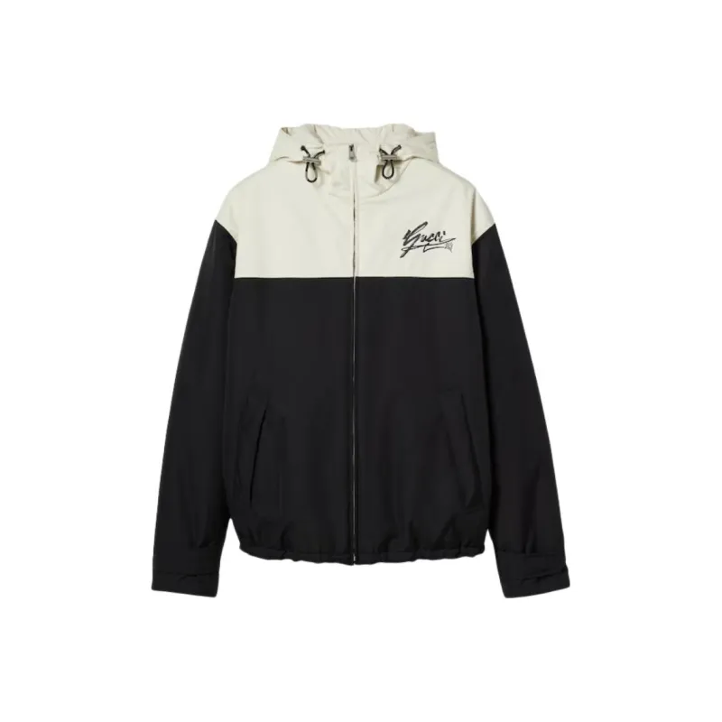 GUCCI Canvas Hooded Jacket-0