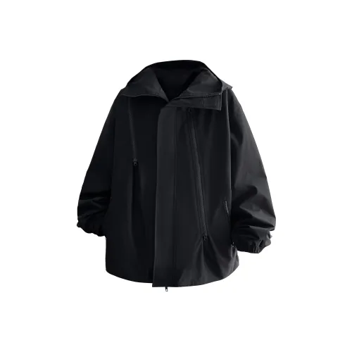 KIRHNE Jackets Coats Unisex Black