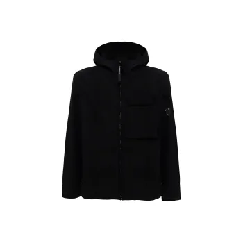 C.P.Company Hooded Cotton Zip up Shirt