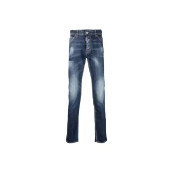 DSQUARED 2 Bleached Effect Distressed Skinny Jeans