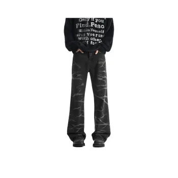 NEAR HERE Jeans Unisex Za Wash Black