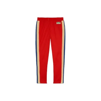 GUCCI Knitted Sports Pants Men's Red