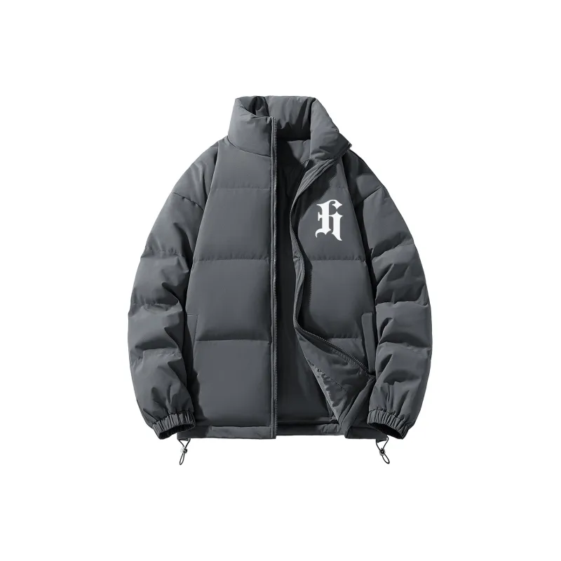 HEISU Quilting Cocoon Shaped Puffer Jacket Winter Unisex-10