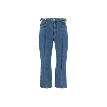 JW Anderson Chain link Detailed Straight leg Jeans