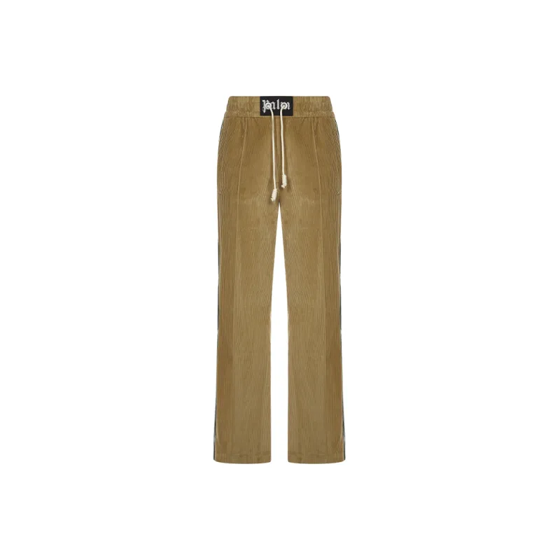 PALM ANGELS Knitted Sweatpants Men Brown-0
