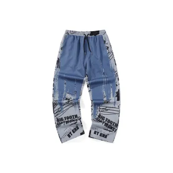 Bt Casual Pants Unisex Gray Blue