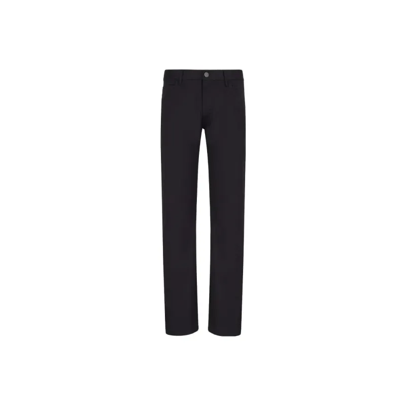 GIORGIO ARMANI Regular fit Five pocket Trousers In Stretch Cotton-0