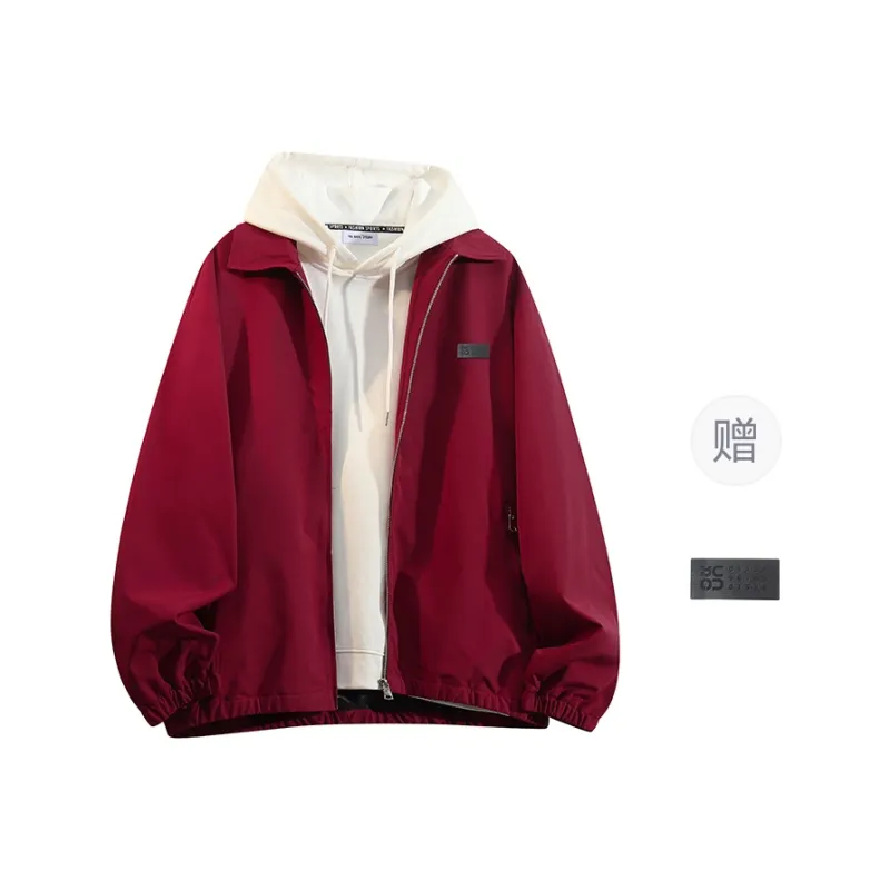 YOSICIL Jackets Coats Unisex Cream Gray-12