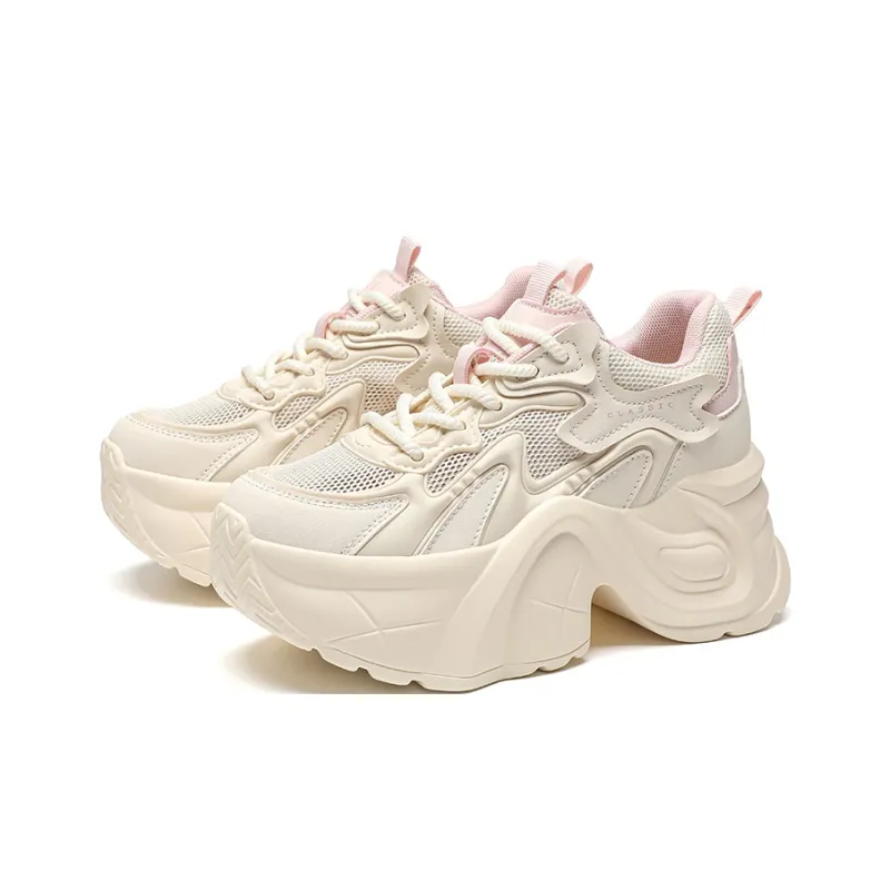 ZHR Little White Bear Abrasion Resistant Coverage Low Top Chunky Sneakers Women's-6