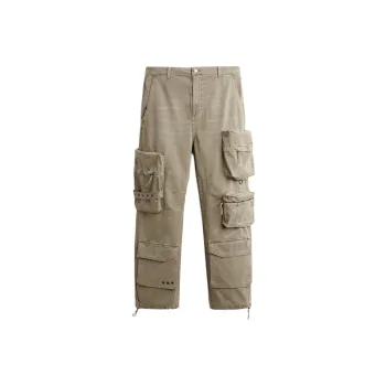 ZARA Cargo Pants Men Beige
