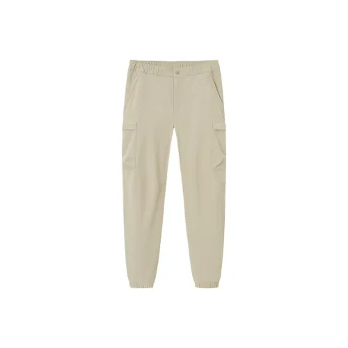 ANTA Outdoor Collection Cargo Pants Men Plain Khaki