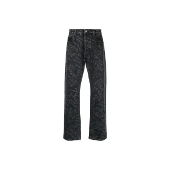 Aries Lilly Abstract print Straight leg Jeans