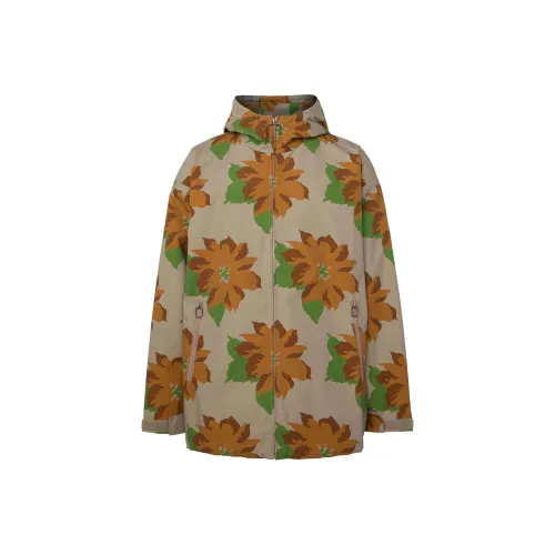 JW Anderson Distressed Collared Button-Up Jacket