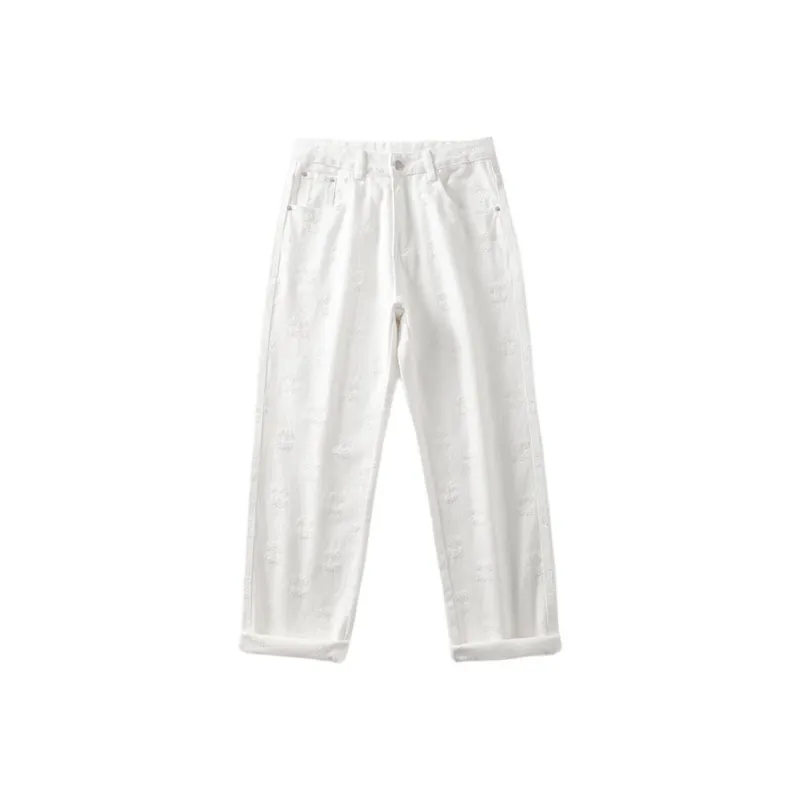 SONGS ALONG Jeans Unisex White-0