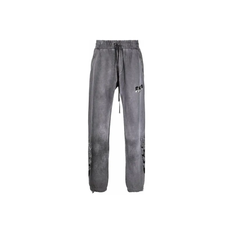 AMIRI Knitted Sweatpants Men Gray-0