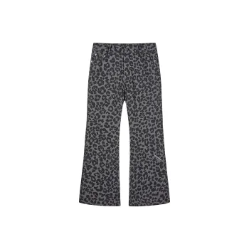 PASET Jeans Unisex Leopard Print