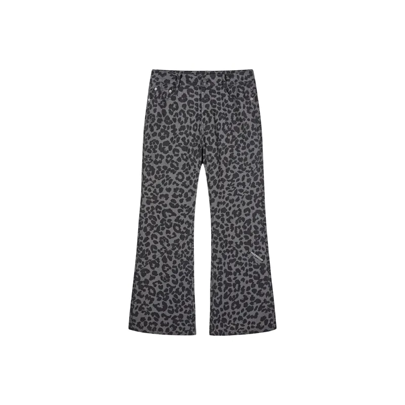 PASET Jeans Unisex Leopard Print-0