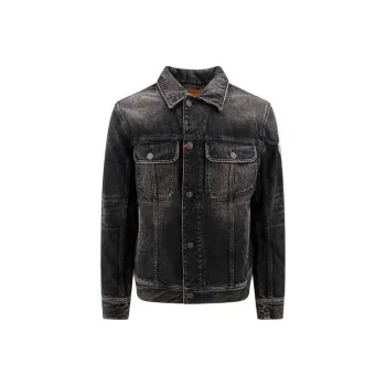 DIESEL D Barcy S2 Logo Plaque Denim Jacket