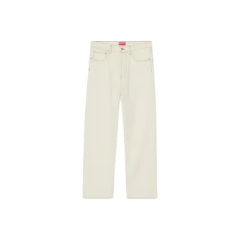 KENZO Creations Cropped Asagao Straight Jeans