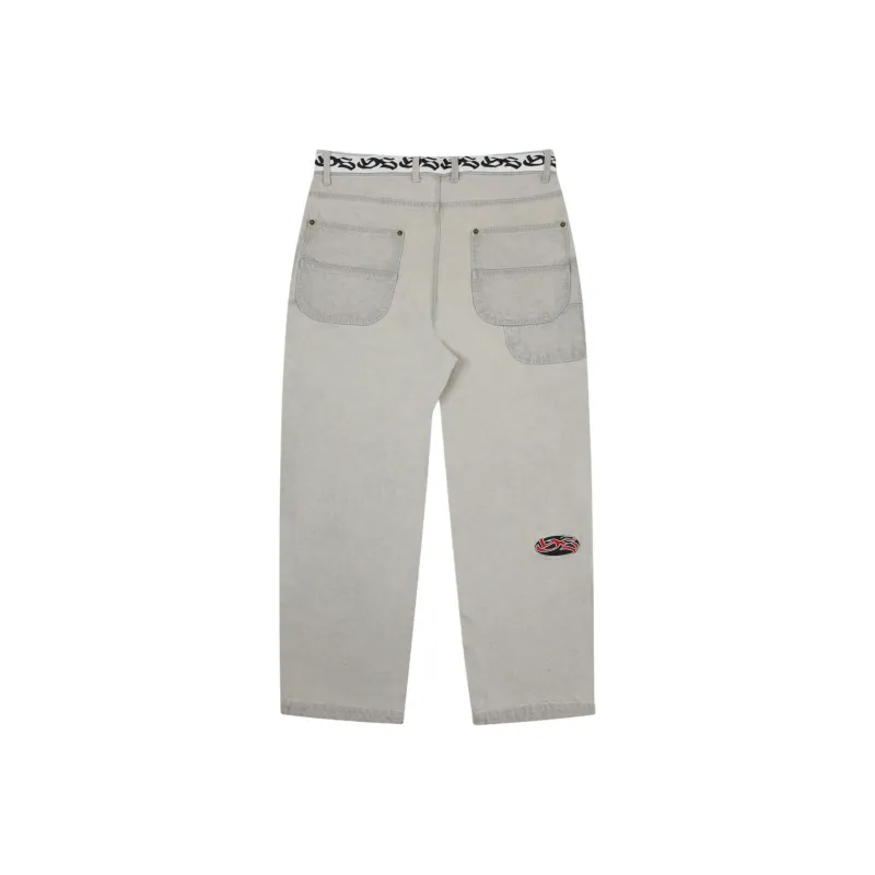 YARDSALE SS24 Boss Trousers Jeans Unisex Silver-0