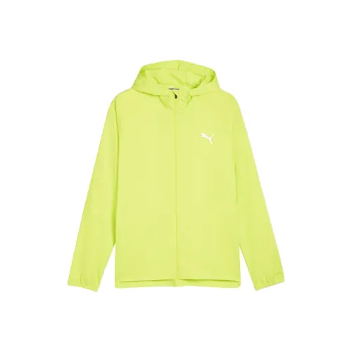 PUMA RUN FAVORITE WOVEN HOODED JACKET M Jackets & Coats Men's Turquoise
