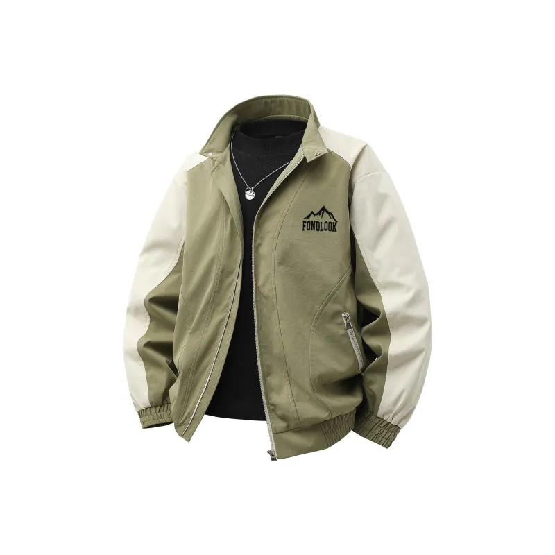 FONDLOOK Jackets Coats Unisex Black-6