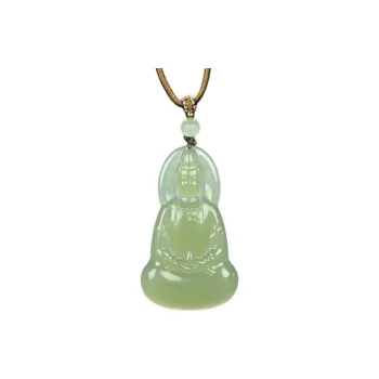 Cuizu Pendants Pale Greenish White Jade Unisex