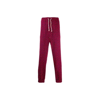 GUCCI Knitted Sweatpants Men Rose Red