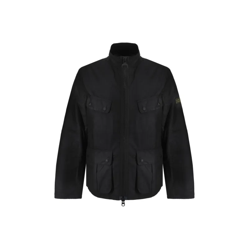 BARBOUR International Re Duke Wax Zipped Jacket-0