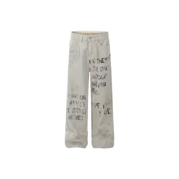 PANDA ADEVIL Jeans Unisex White