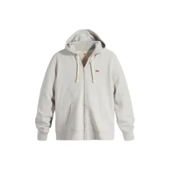 Levi's Original Zip Up Hoodie Jackets & Coats Men's Light Mist Heather