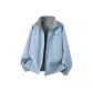 Lake Blue (Reversible Plaid with Floral LOGO)
