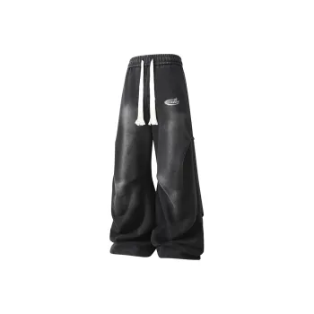 Qnxeey Jeans Unisex Washed Black