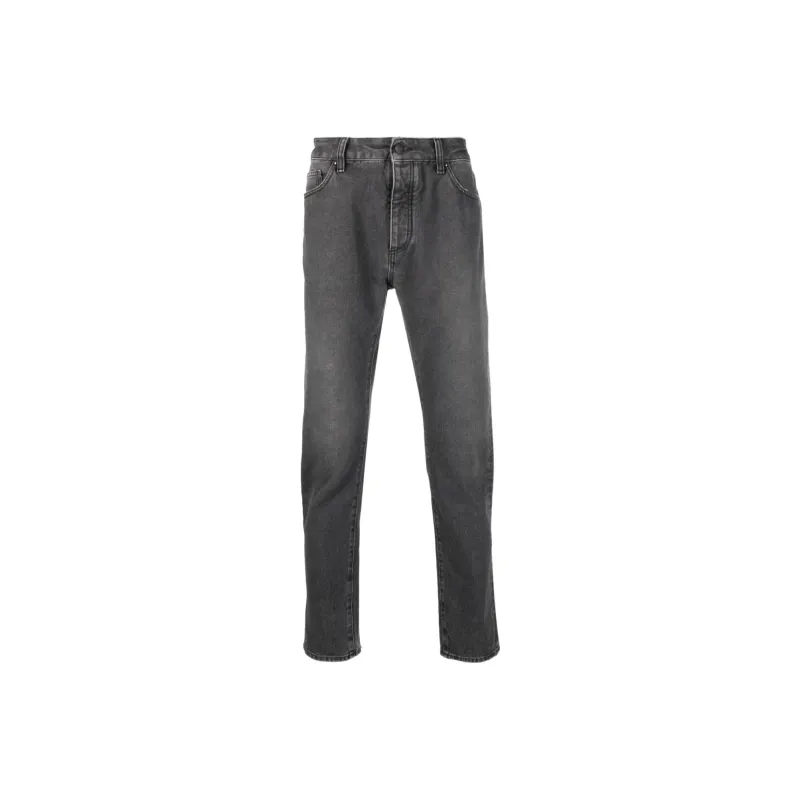 PALM ANGELS Logo Denim Straight Leg Jeans-0