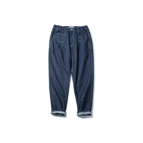 MADEN Jeans Men Denim Blue