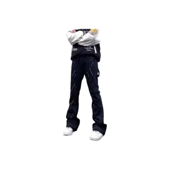 MGXEK Jeans Unisex Ink Splatter