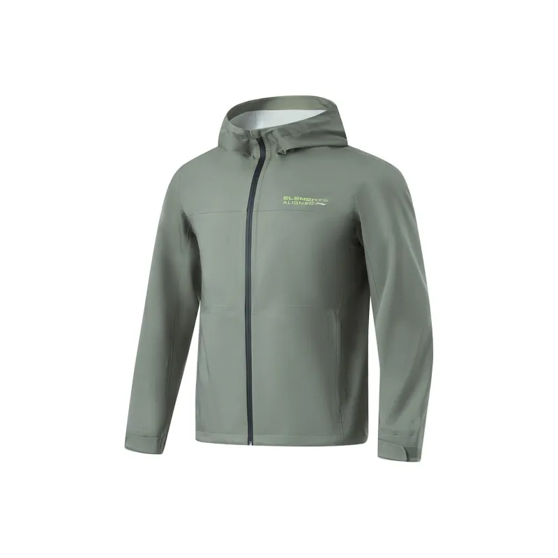 LiNing Fitness Series Jackets Coats Men's Screw Smoke Green-0