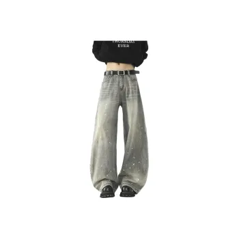 WARNING LIGHT Jeans Unisex Gray