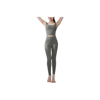 XEXYMIX Yoga Pants Women's Gray Moss Green