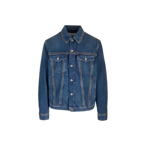 OFF WHITE Buttoned Long Sleeved Denim Jacket