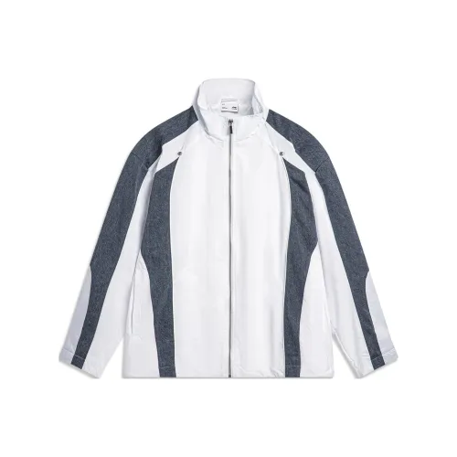 LiNing Sports Trend Series Trench Coat Men's Standard White