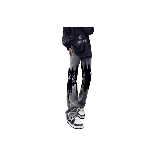 COMOWA Jeans Unisex Black Gray Color