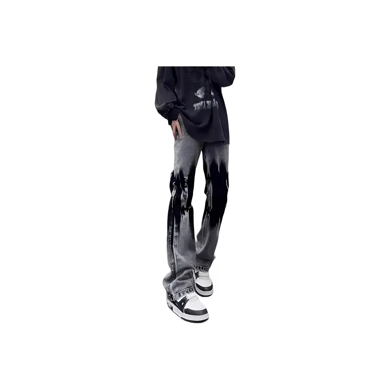 COMOWA Jeans Unisex Black Gray Color-0
