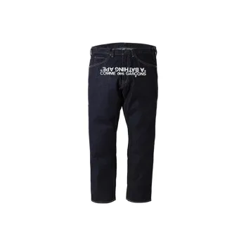 Cdg X A BATHING APE Comme Des Garçons Spring/Summer 2022 Collection Jeans Unisex Blue