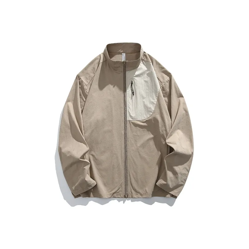 Yalu Jackets Coats Unisex Light White Gray-6