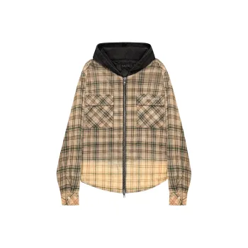 False Perception Hooded Shirt Jacket Unisex Yellow
