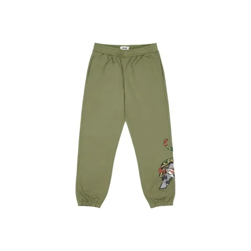 PALACE Dragon Sweatpants 'Olive'-0